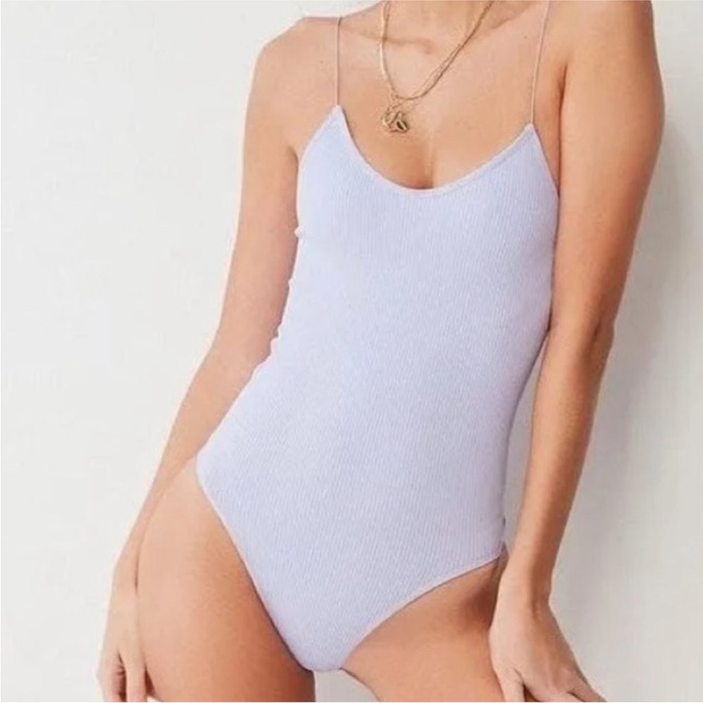 Urban Outfitters Out from Under lavender purple ribbed bungee bodysuit M - Picture 10 of 10